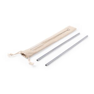 Edelstahl-Trinkhalme, 2 St. für Ihren Werbeerfolg